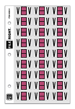 File right™  brand - alphabet labels